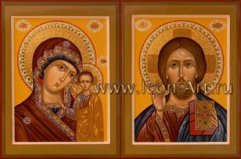 Венчальная пара с иконой Божией Матери «Казанская»