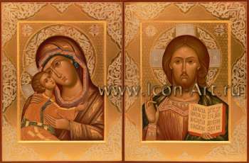 Венчальная пара с иконой Божией Матери «Игоревская»