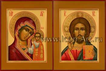 Венчальная пара с иконой Божией Матери «Казанская»