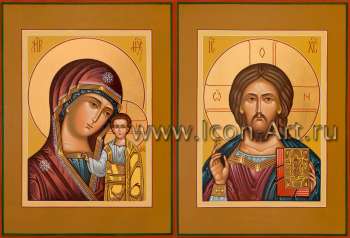 Венчальная пара с иконой Божией Матери «Казанская»