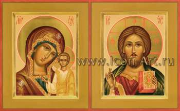 Венчальная пара с иконой Божией Матери «Казанская»