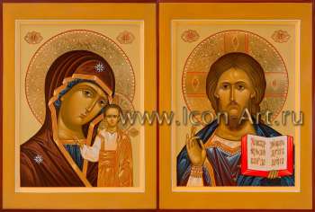 Венчальная пара с иконой Божией Матери «Казанская»