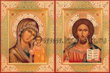 Венчальная пара с иконой Божией Матери «Казанская»