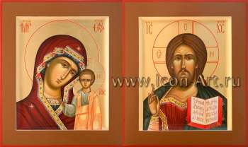 Венчальная пара с иконой Божией Матери «Казанская»