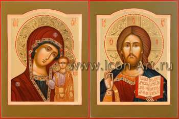 Венчальная пара с иконой Божией Матери «Казанская»