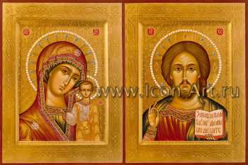 Венчальная пара с иконой Божией Матери «Казанская»