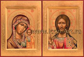 Венчальная пара с иконой Божией Матери «Казанская»