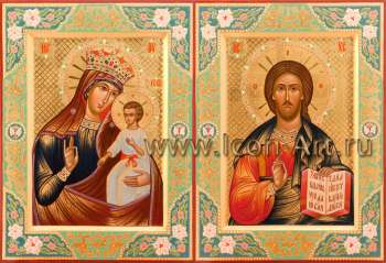 Венчальная пара с иконой Божией Матери «Писидийская»