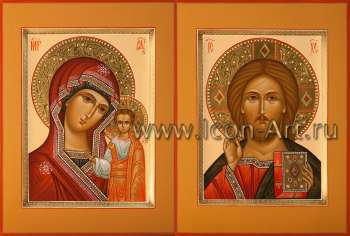 Венчальная пара с иконой Божией Матери «Казанская»