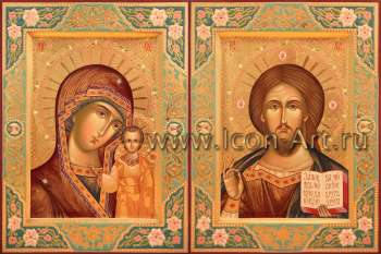 Венчальная пара с иконой Божией Матери «Казанская»