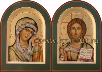 Венчальная пара с иконой Божией Матери «Казанская»