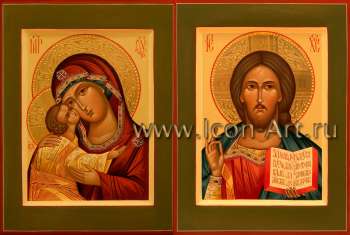 Венчальная пара с иконой Божией Матери «Игоревская»