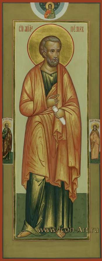 Святой апостол Петр. На полях иконы святой апостол Павел и святая мц. Надежда
