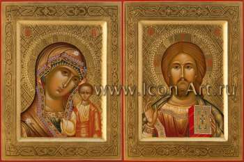 Венчальная пара с иконой Божией Матери «Казанская»