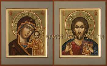 Венчальная пара с иконой Божией Матери «Казанская»