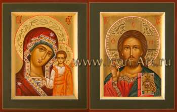 Венчальная пара с иконой Пресвятой Богородицы «Казанская»