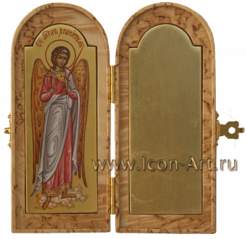 Складень: Святой Ангел Хранитель. На пустой створке может быть написан любой святой.