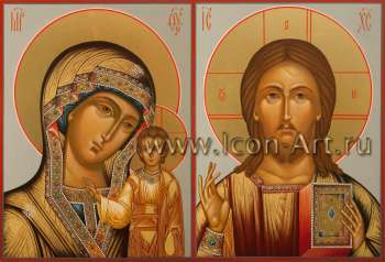 Венчальная пара с иконой Божией Матери «Казанская»