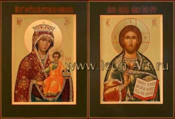 Венчальная пара с иконой Пресвятой Богородицы «Тотемская-Суморинская»