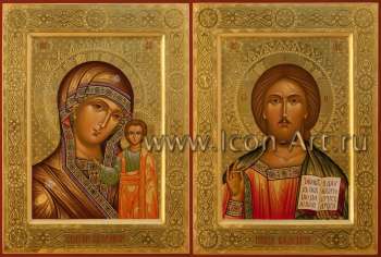 Венчальная пара с иконой Пресвятой Богородицы «Казанская»