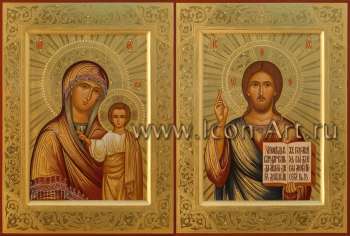 Венчальная пара с иконой Пресвятой Богородицы «Казанская»