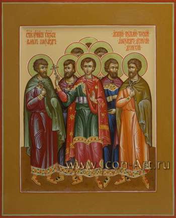 Святые мученики Кесарийские: Агапий, Пуплий, Тимолай, Ромил, Александр, Александр, Дионисий и Дионисий