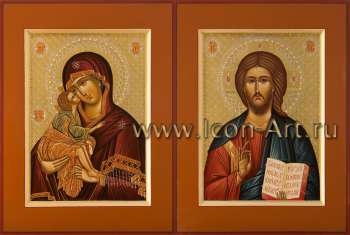 Венчальная пара с иконой Пресвятой Богородицы «Донская»