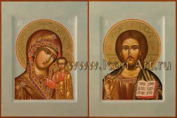 Венчальная пара с иконой Пресвятой Богородицы «Казанская»