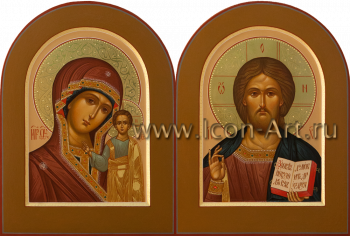 Венчальная пара с иконой Пресвятой Богородицы «Казанская»