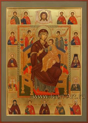 Пресвятая Богородица «Всецарица» со святыми целителями