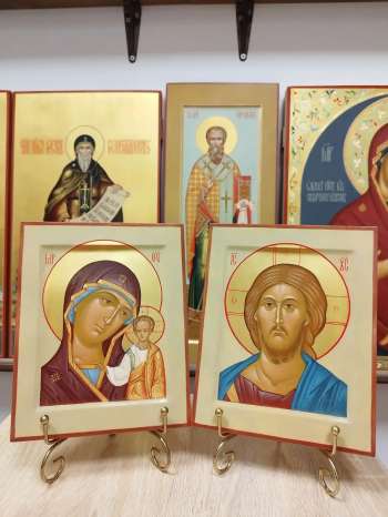 Венчальные иконы Пресвятая Богородица Казанская и Спаситель