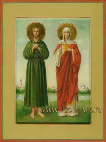 Семейная икона. Святой Алексий человек Божий и святая мц. Татиана