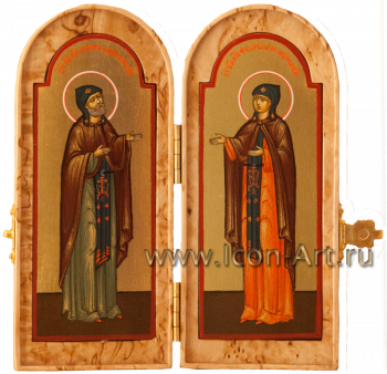 Складень: святые Петр и Феврония Муромские
