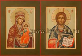 Венчальная пара с иконой Богородицы «Тотемская-Суморинская»