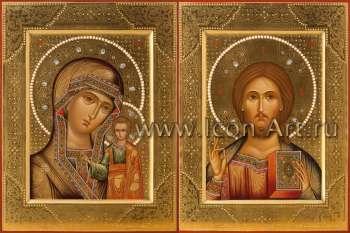 Венчальная пара с иконой Богородицы «Казанская»