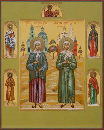 Святые блаженные Ксения Петербуржская и Матрона Московская