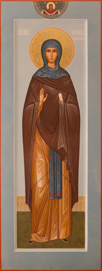 Святая  преподобная Мелания