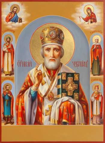 Святитель николай Чудотворец с избранными святыми
