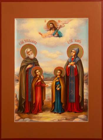 Святые Ксенофонт и Мария и дети их Аркадий и Иоанн