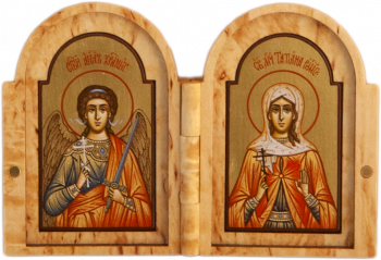 Складень: Святой Ангел Хранитель и мученица Татьяна