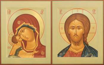 Венчальная пара с иконой Богородицы «Игоревская»