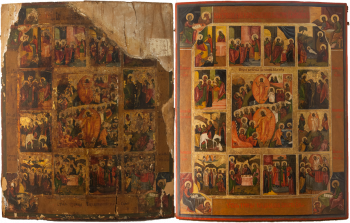 Воскресение Христовов с двунадесятыми праздниками