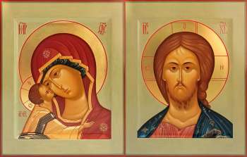 Венчальная пара с иконой Богородицы «Игоревская»