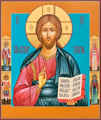 Господь Вседержитель с избранными святыми