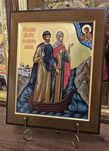 Икона святых Петра и Февронии Муромских