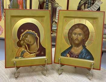 Венчальные иконы Господь Вседержитель и образ Богородицы Игоревская