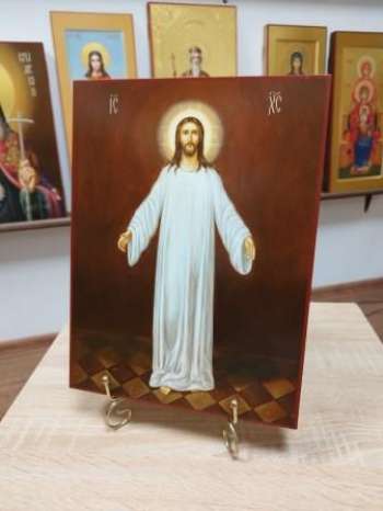Икона Спасителя в белом хитоне