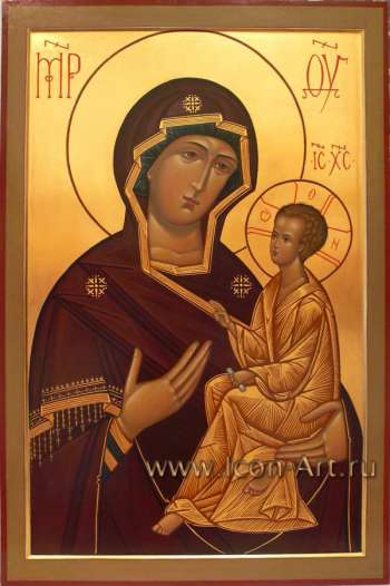 Икона Пресвятой Богородицы «Тихвинская» из местного ряда