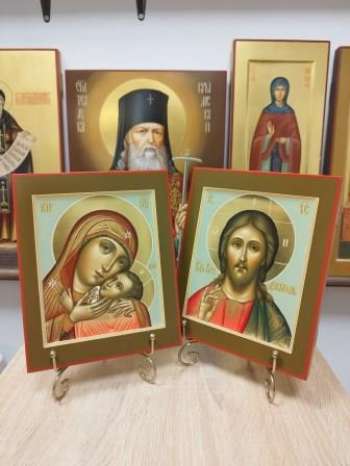 Венчальные иконы Пресвятая Богородица Корсунская и Господь Вседержитель