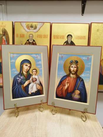 Венчальные Иконы Пресвятая Богородицы Неувядаемый Цвет и Господь Вседержитель